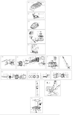 Запчасть для двигателя газонокосилки HT-RM42, 46 Шайбаφ25.5×φ36×1.0