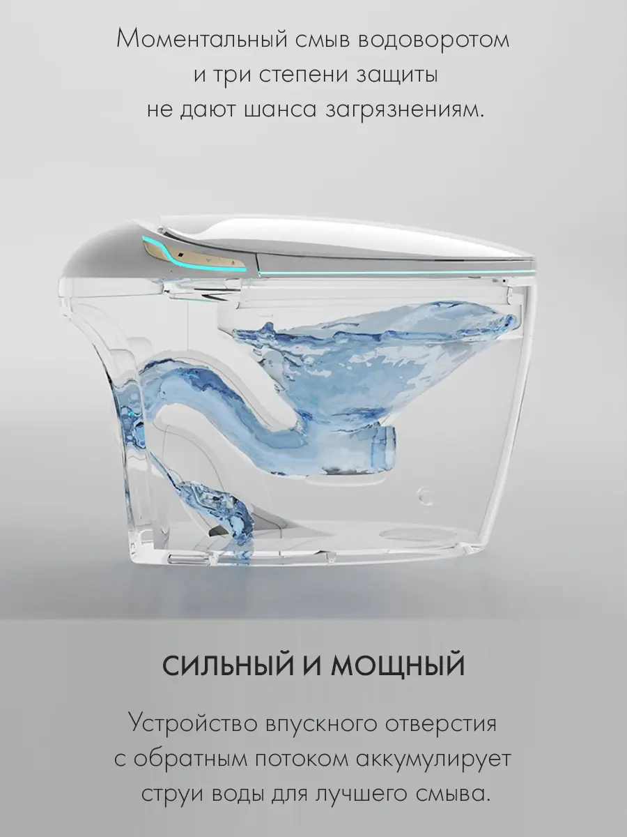 Смарт унитаз HAITEC HT-ESTA19 электронный автоматизированный