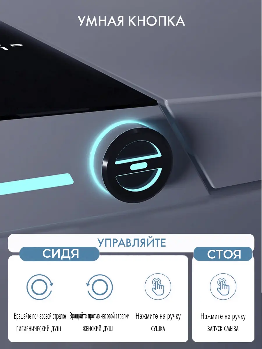 Смарт унитаз HAITEC HT-EST957E автоматизированный с встроенным бачком 