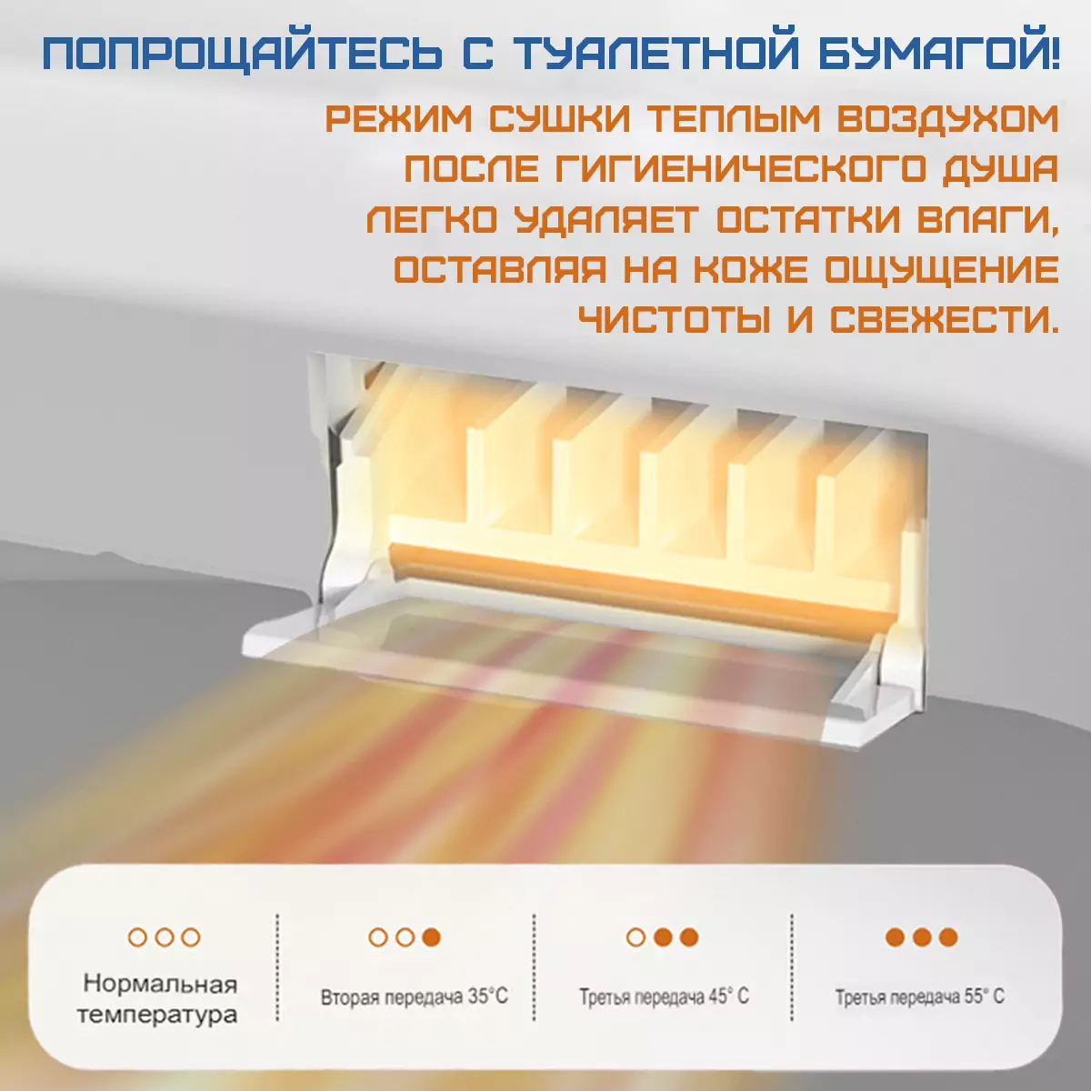 Смарт унитаз премиум HAITEC HT-EST8969 с встроенным бачком и пультом Д/У 