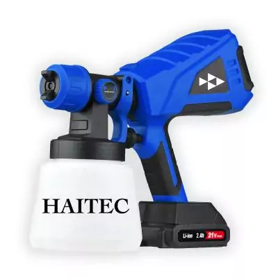 Аккумуляторный краскопульт аэрограф HAITEC HT-ASA850Li  2 аккумулятора 21В 2 Ач