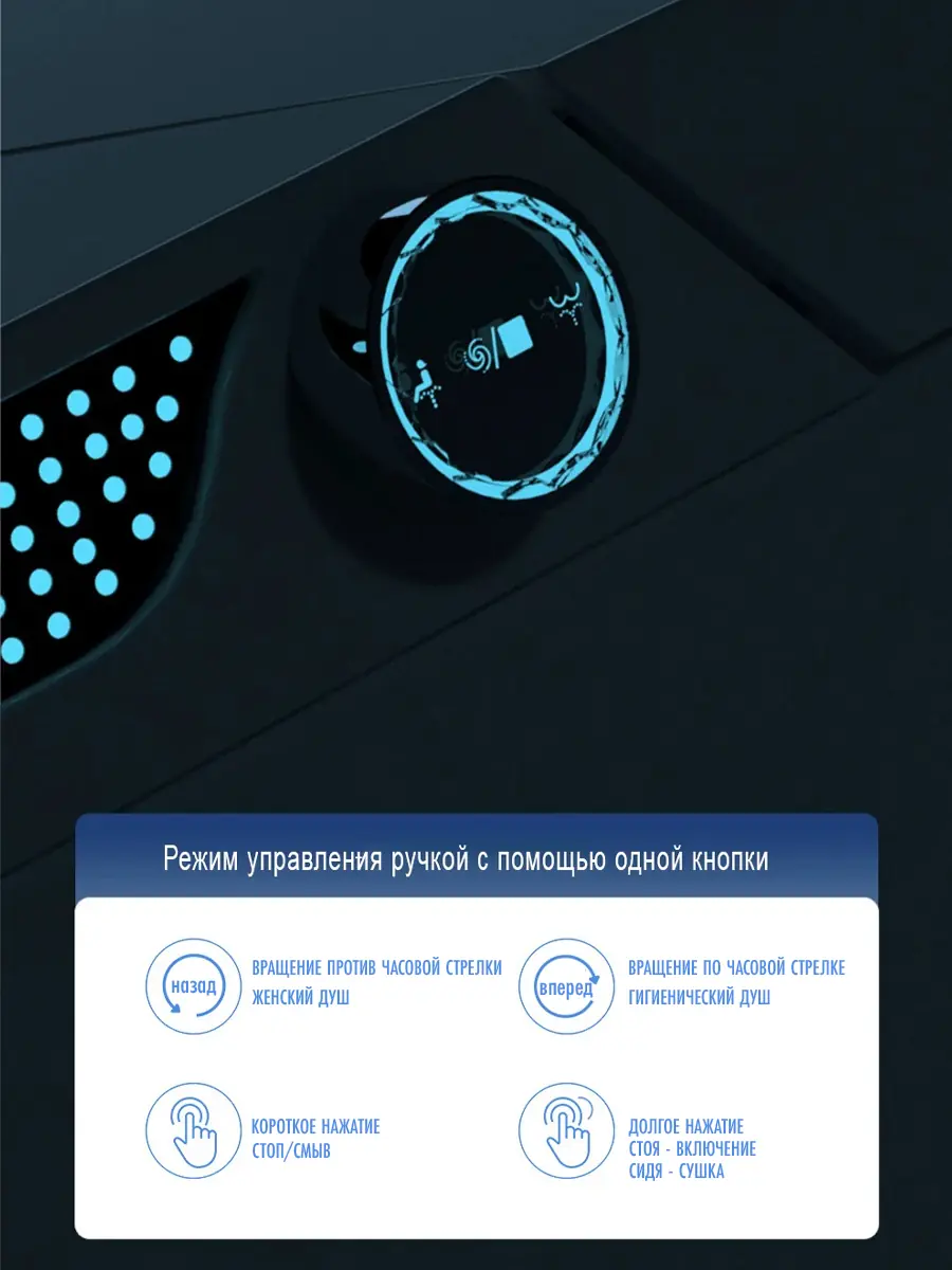 Смарт унитаз HAITEC HT-EST963E автоматизированный с встроенным бачком