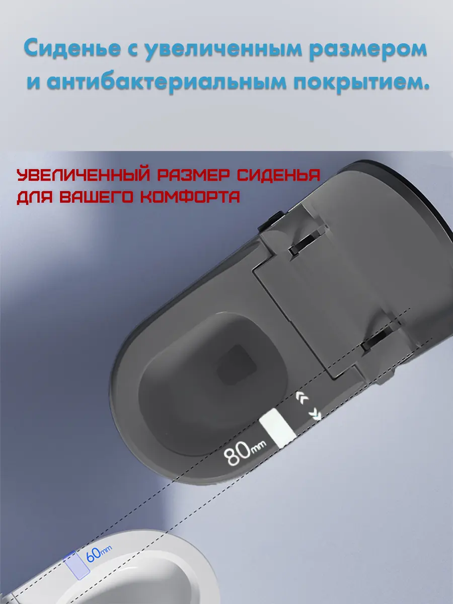 Смарт унитаз HAITEC HT-ESTA101 GRAY автоматизированный с встроенным бачком Смарт унитаз HAITEC HT-ESTA101 GRAY автоматизированный с встроенным бачком
