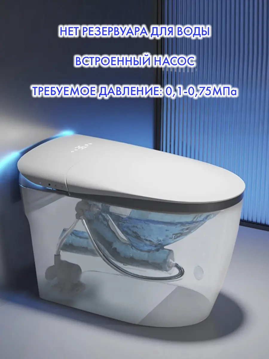 Смарт унитаз HAITEC HT-ESTR07 электронный автоматизированный Смарт унитаз HAITEC HT-ESTR07 электронный автоматизированный