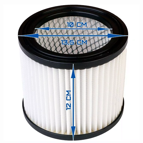 HEPA-фильтр MWD206S25L30L для пылесосов 25 л/30 л HAITEC HT-VC251400 /HT-VC301500.  Диаметр - 13,5 см, высота - 12 см, диаметр посадочного места - 10 см.